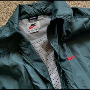 Green Nike windbreaker